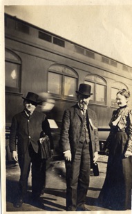 George and Emma Randell going to Calif. about 1920